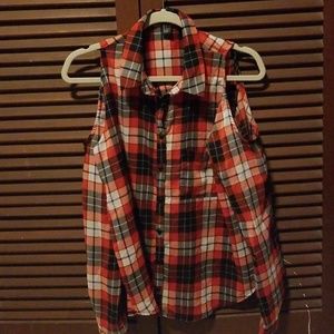 Red Plaid Button Down